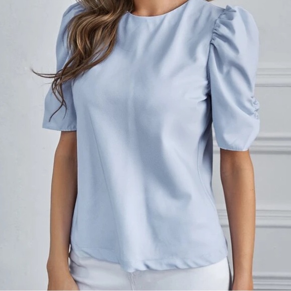 Shein Clasi Puff Sleeve Blouse - Picture 5 of 5